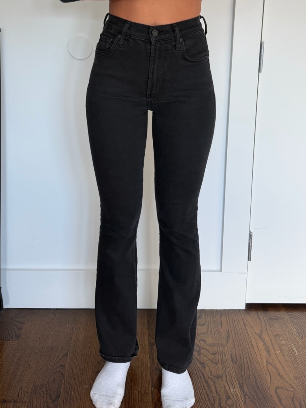 Citizens Of Humanity Black High-Rise Flare Jeans